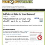 Is Pinterest Right for Your Business? | Bethany Siegler of UniqueThink, Boulder, Colorado 720.771.3271