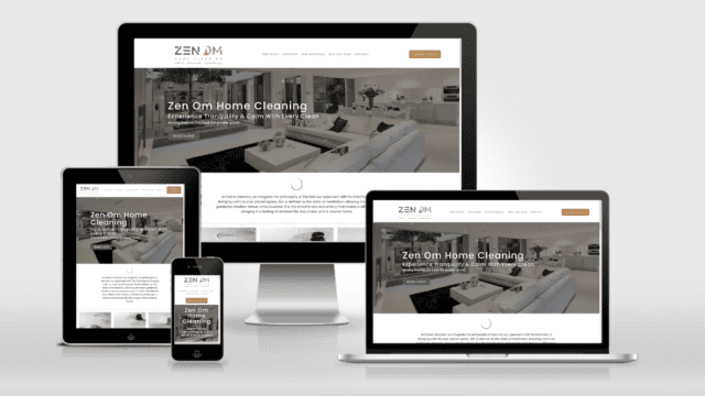 WordPress Website for Zen Home Cleaning Company